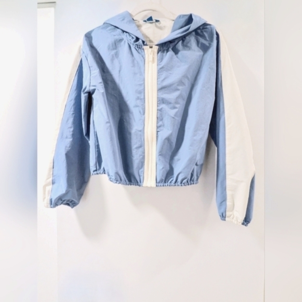 Prince Blue and White Hooded Jacket